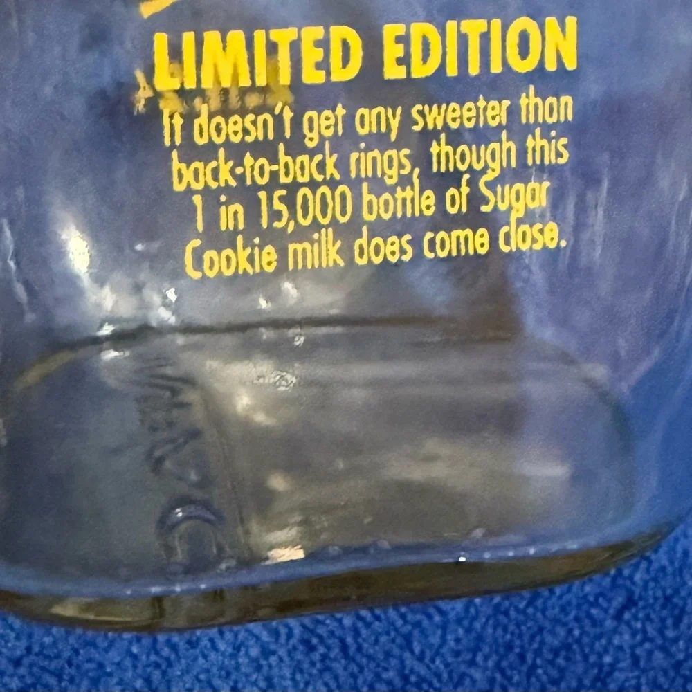 Limited Ed Shatto Milk - Set of 3 “Underdog” 2.11.24 Glass Milk Bottles W/Lids